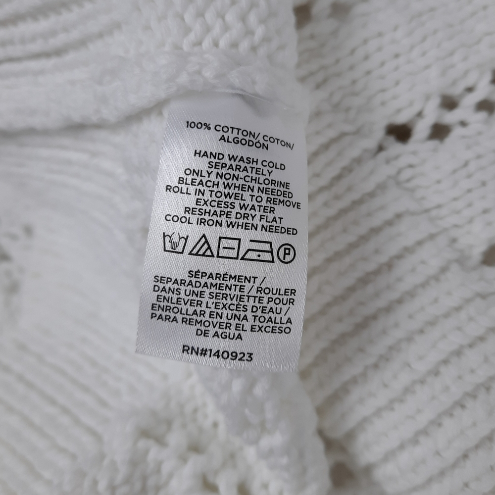 LOFT White Crew Neck Sweater - Picture 8 of 10